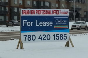 Edmonton For Lease Signs
